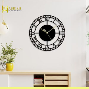 Modern Roman Metal Wall Clock
