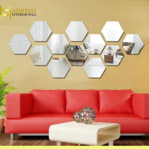 Hexagon wall Decor Mirror
