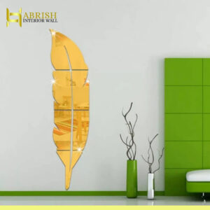 Golden Acrylic Leaf Mirror